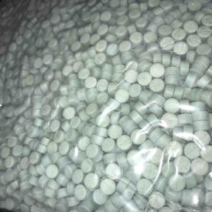 5x Round Blue Flatliner XTC Pills