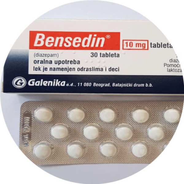 Eu- Valium Diazepam 10mg Bensedin Galenika 45-180 tabs