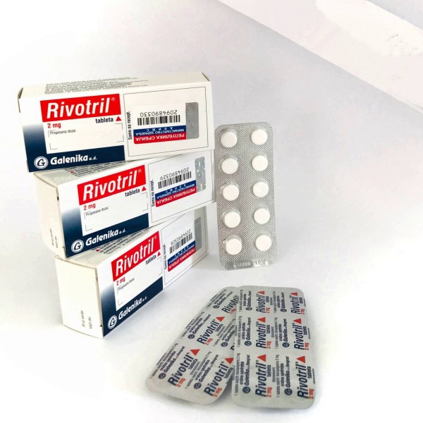 30 x Clonazepam / Rivotril ( 2mg ) by Galenika ( Klonopin )