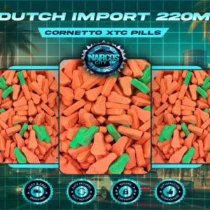 100x DUTCH IMPORT 220MG CORETTO XTC T24 UK/UK