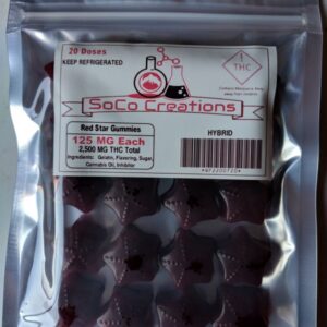 20x "STARS OF DEATH" - 125mg THC Per Gummy - 2,500mg THC Total - Free Shipping!