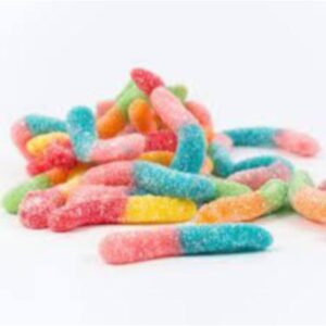 2500MG - THC SOUR WORMS - 50x 50MG - VEGAN/HALAL FRIENDLY