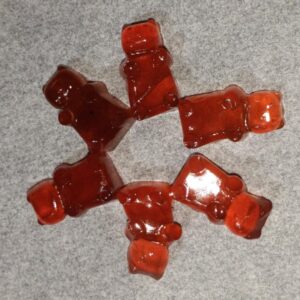 30 x GUMMY BEAR Edibles - containing world famous RSO Rick Simpson Oil - 5mg THC - Raspberry Flavour