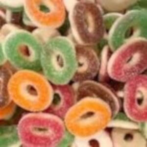2500MG - THC FIZZY RINGS - 50x 50MG - VEGAN/HALAL FRIENDLY