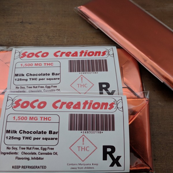 DANK A+++ CHOCOLATE BAR - 1,500mg THC Total - 12x 125mg THC Doses - FREE SHIPPING