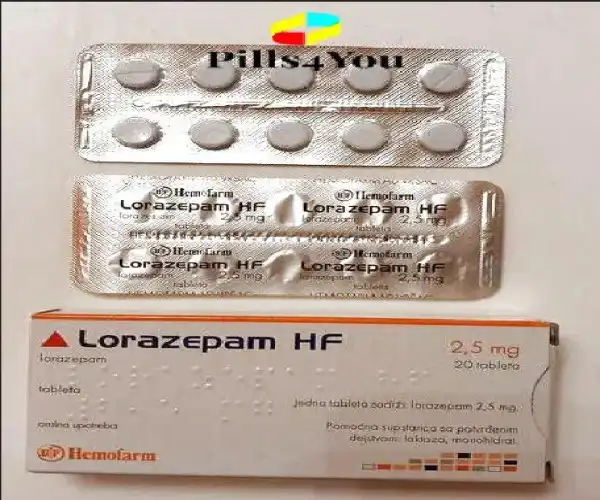 ATIVAN (Hemofarm Lorazepam 2.5mg) 20 Pill Blister
