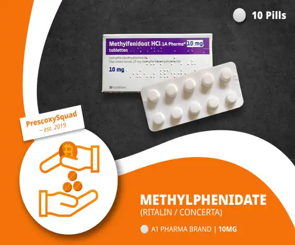 10x Ritalin 10mg A1 Pharma Methylphenidate