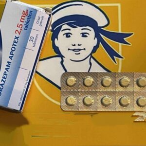 10x pills Lorazepam 2,5mg - Pharmacy Pressed - Worldwide Shipping!