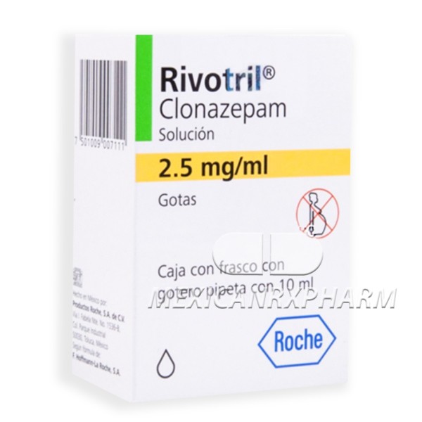 Rivotril / Clonazepam - Flüssig 10 ml vial - 25 mg/ml - German original product!