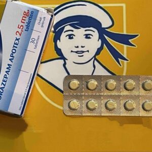 20x pills Lorazepam 2,5mg - Pharmacy Pressed - Worldwide Shipping!