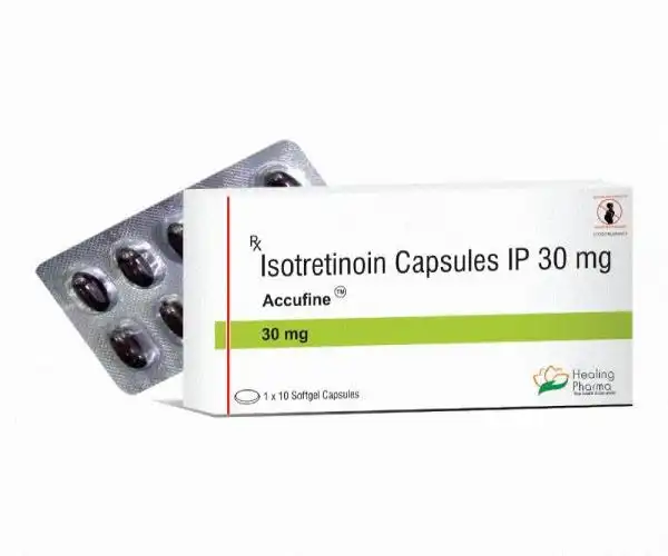 accufine 30mg (generic isotretinoin) 100 capsules
